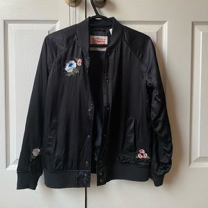 LEVI FLORAL BOMBER JACKET!